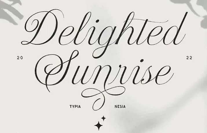 Delighted Sunrise Font Family Free Download