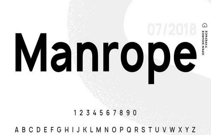 Manrope Font Family Free Download