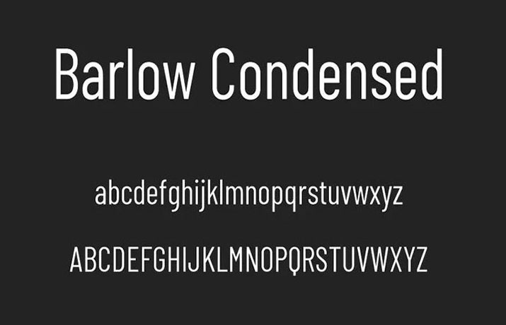 Barlow Condensed Font Free Download