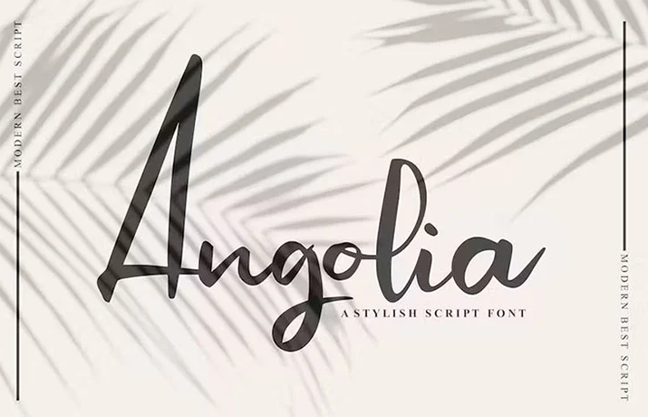 Angolia Font Family Free Download