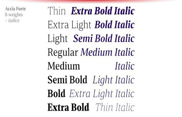 Accia Forte Font Family Download
