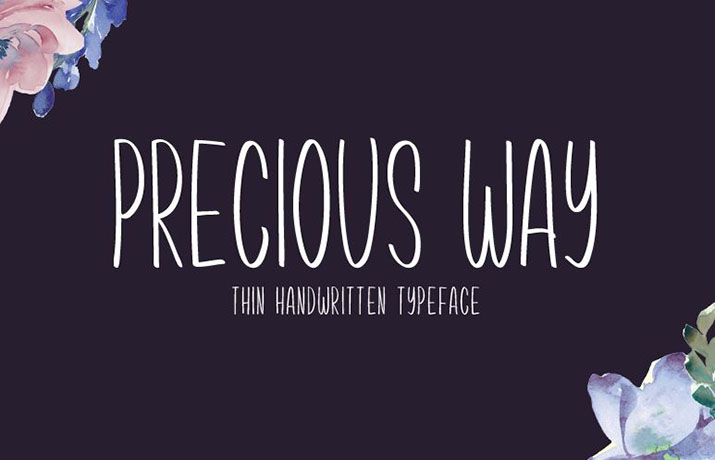 Precious Way Font Family Free Download
