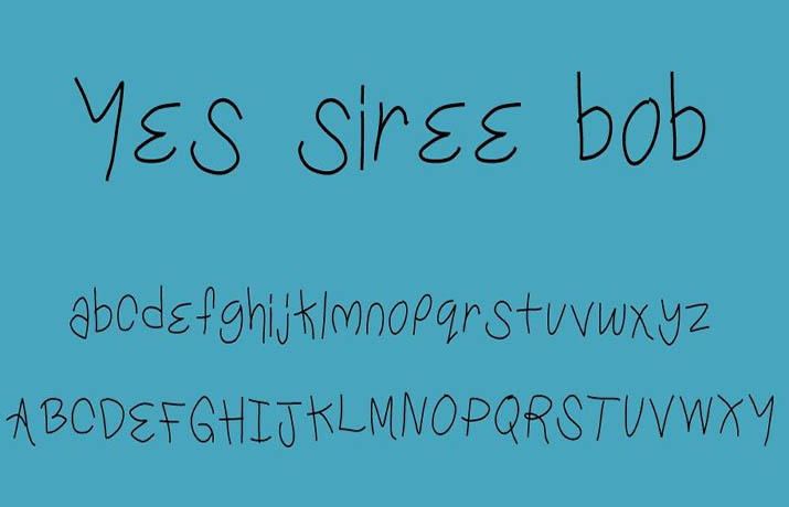 Yes siree bob Font Free Download