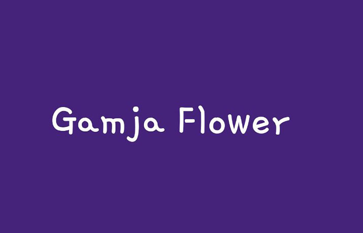 Gamja Flower Font Family Free Download