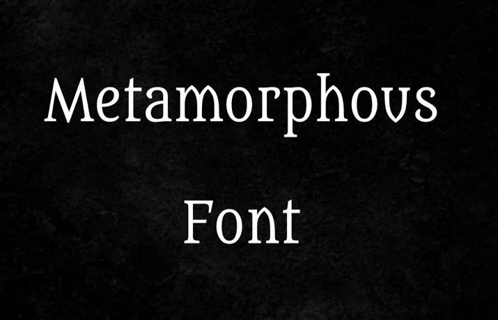 Metamorphous Font Family Free Download