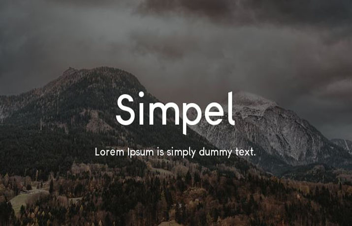Simpel Font Free Download